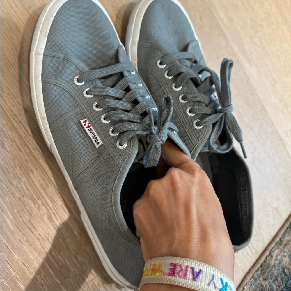 Superga men’s sage green